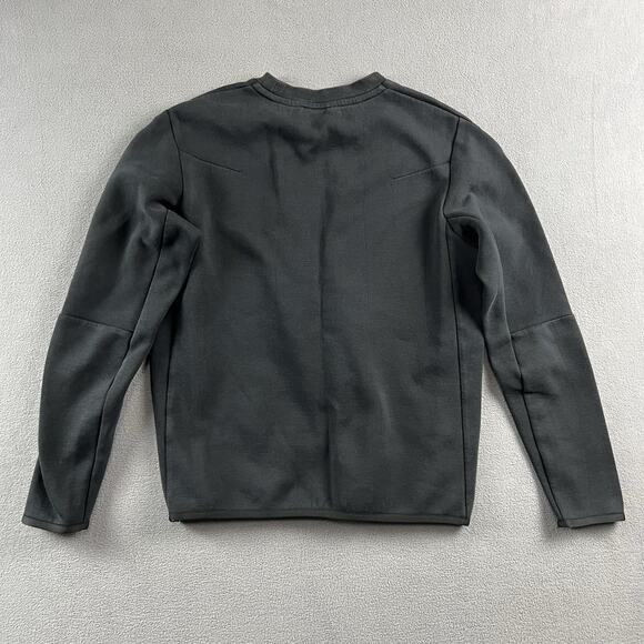 Nike Sweater Mens Small Black Sportswear Tech Fleece Crewneck Sweatshirt - Picture 2 of 10